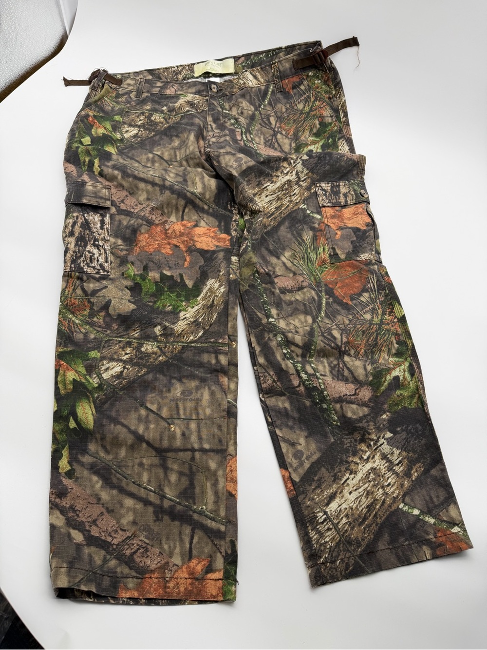 Men's Camo Cargo Pants - Brown/Green Camo